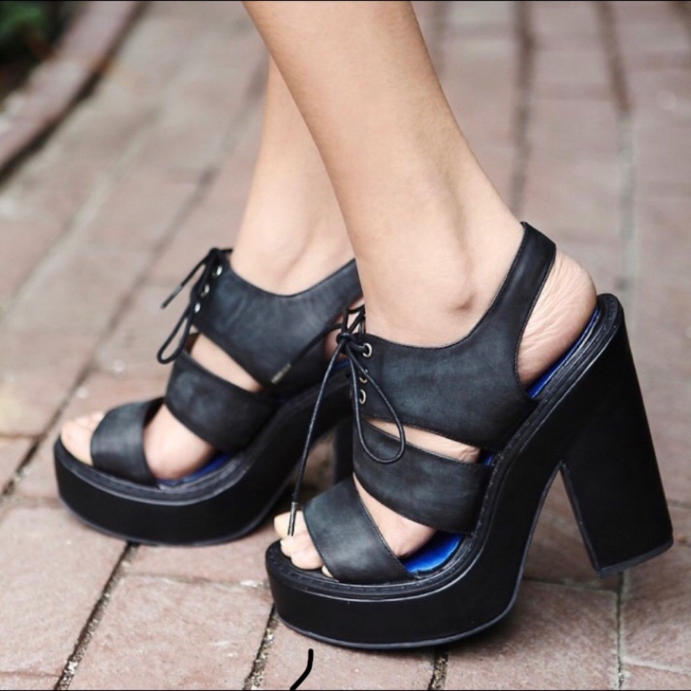 Jeffrey Campbell x Free People Lace-up Platform